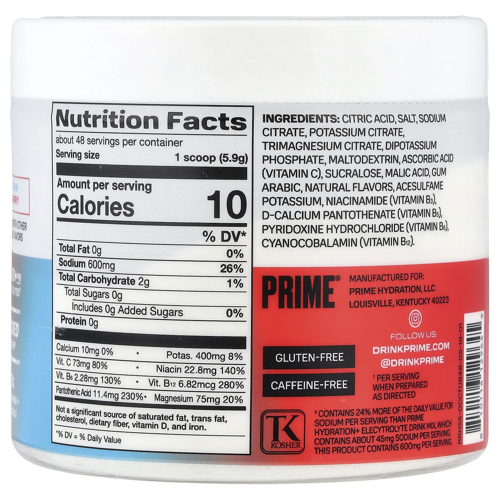 Rapid Rehydration, Electrolyte Drink Mix, Ocean Cherry, 9.9 oz (283.2 g)