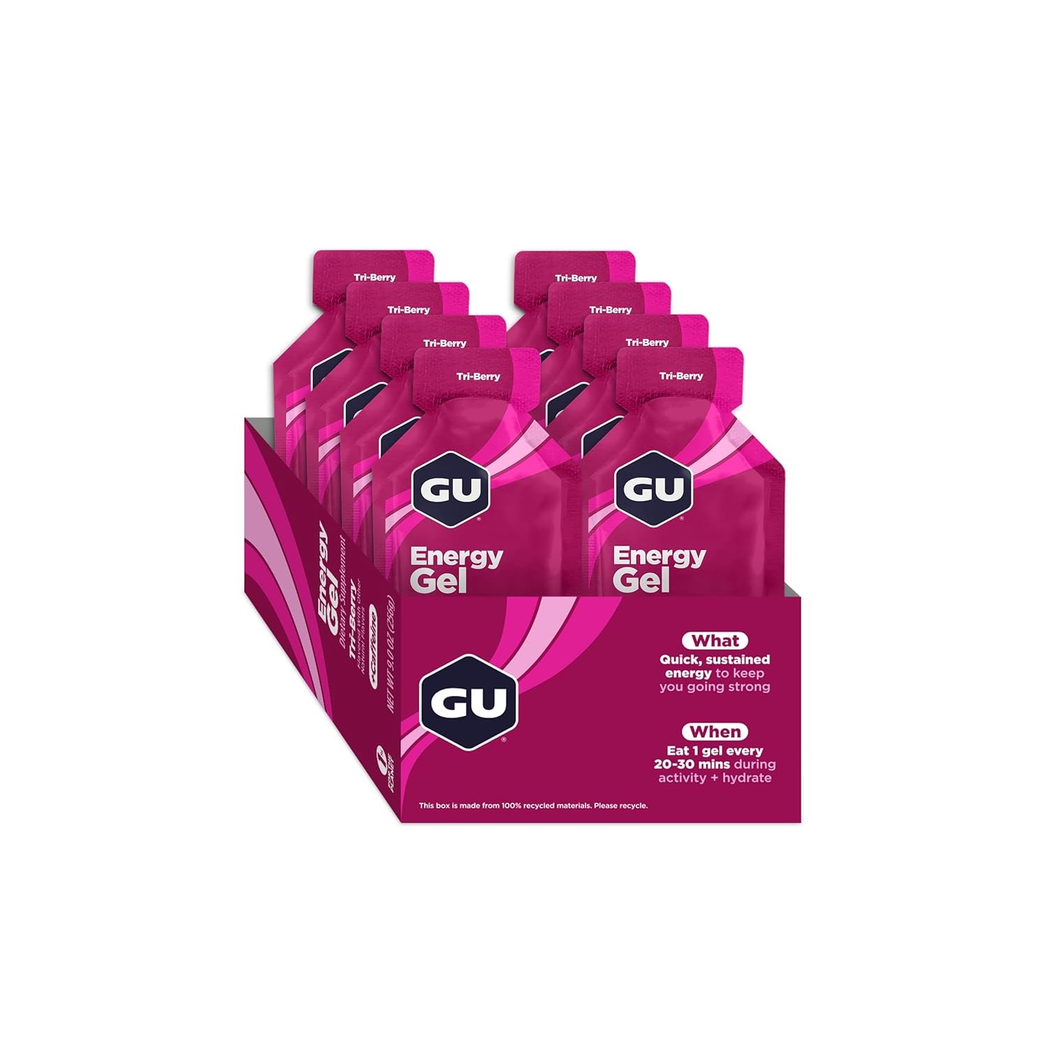 GU Energy Original Sports Nutrition Gel, Vegan, Gluten-Free, Kosher,…