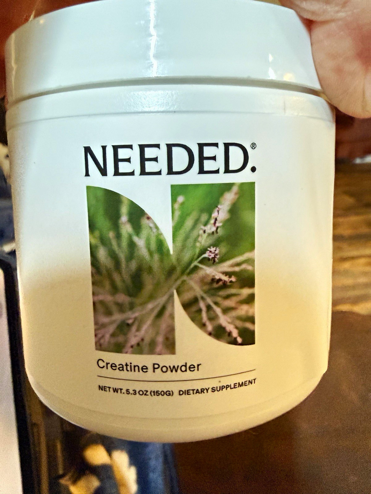 NEEDED Creatine Powder Monohydrate Unflavored 30 Serv 5.3 oz exp 4/2028