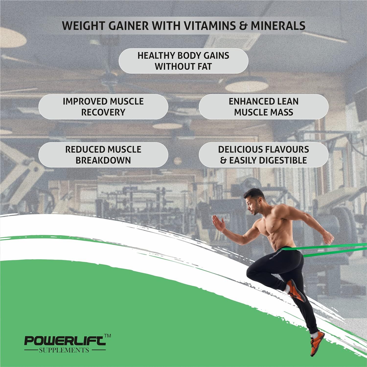 PowerLift Weight Gainer Protein Powder(Rich Chocolate)