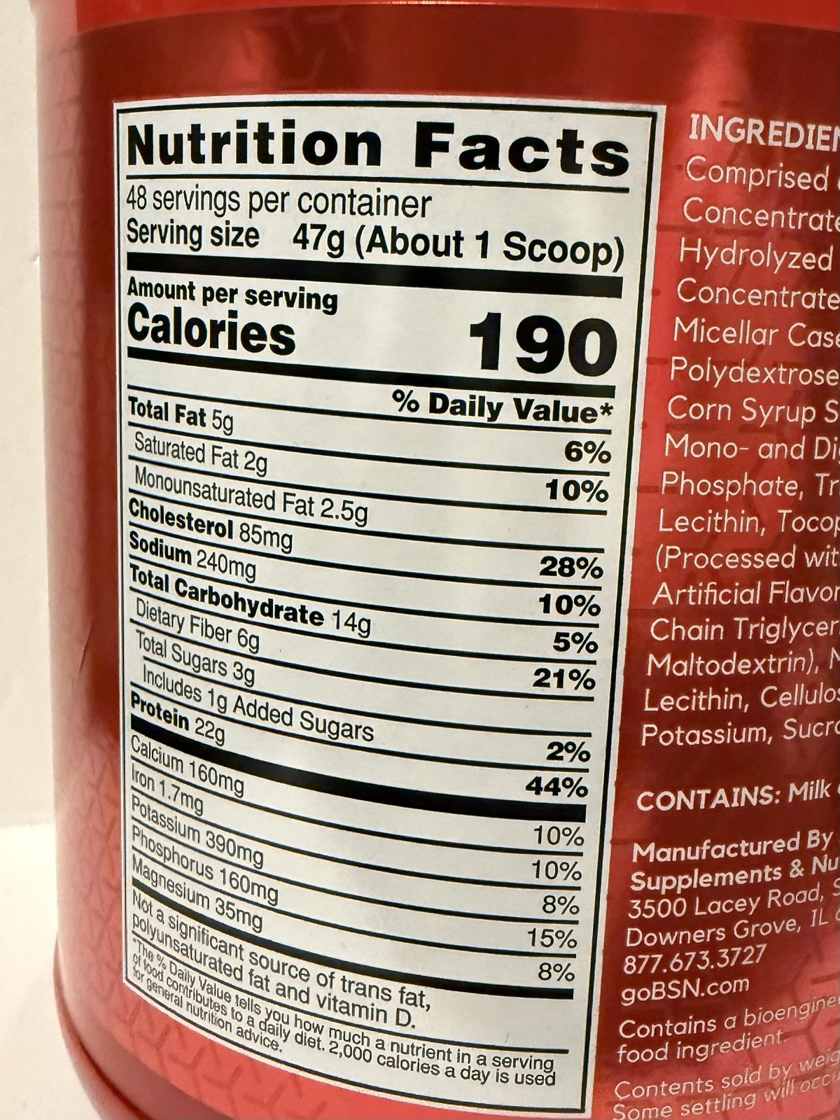 BSN Syntha-6, Ultra PremiumProtein Powder Drink Mix, Chocolate Milkshake 5 lbs