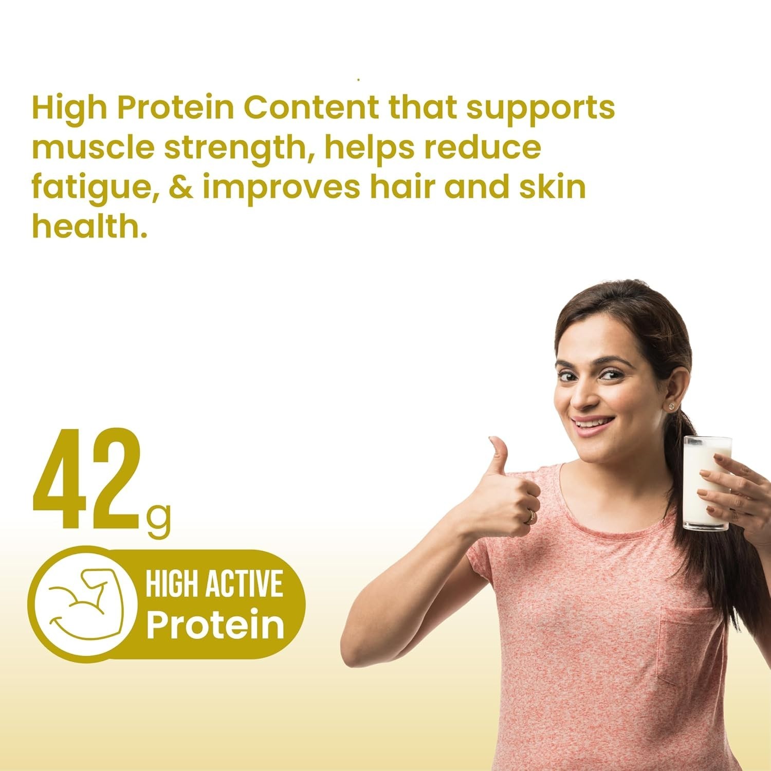 High Protein Powder with 23 essential nutrients For Overall Fitness | Vanilla