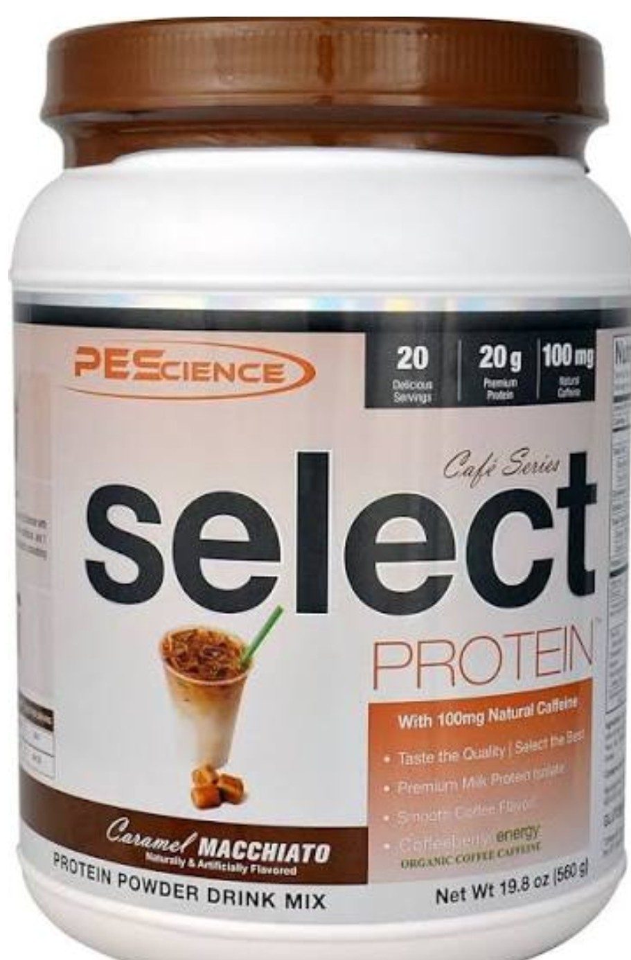 PESCIENCE SELECT PROTEIN Café Series 1.4 lb (20 Serv) Carmel Mach BEST BY 11/26