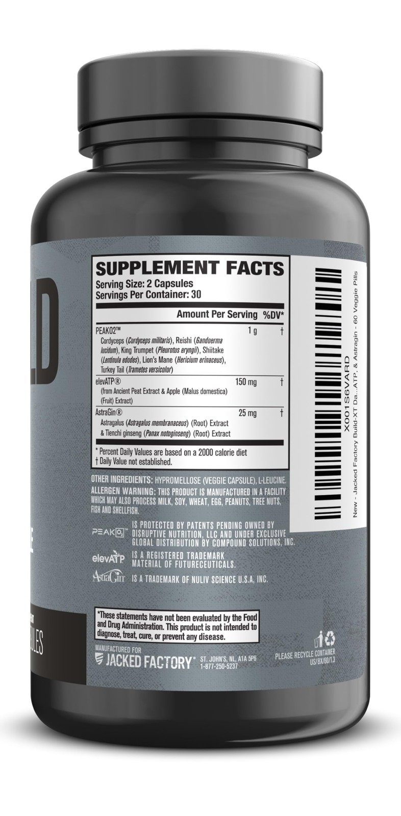 Jacked Factory BuildXT Daily Muscle Builder & Performance Enhancer Muscle Bu…