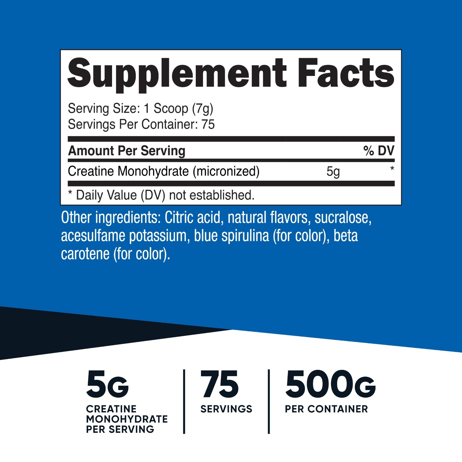 Creatine Monohydrate Powder – Micronized, Vegan, Gluten-Free, 500g – Muscle Grow