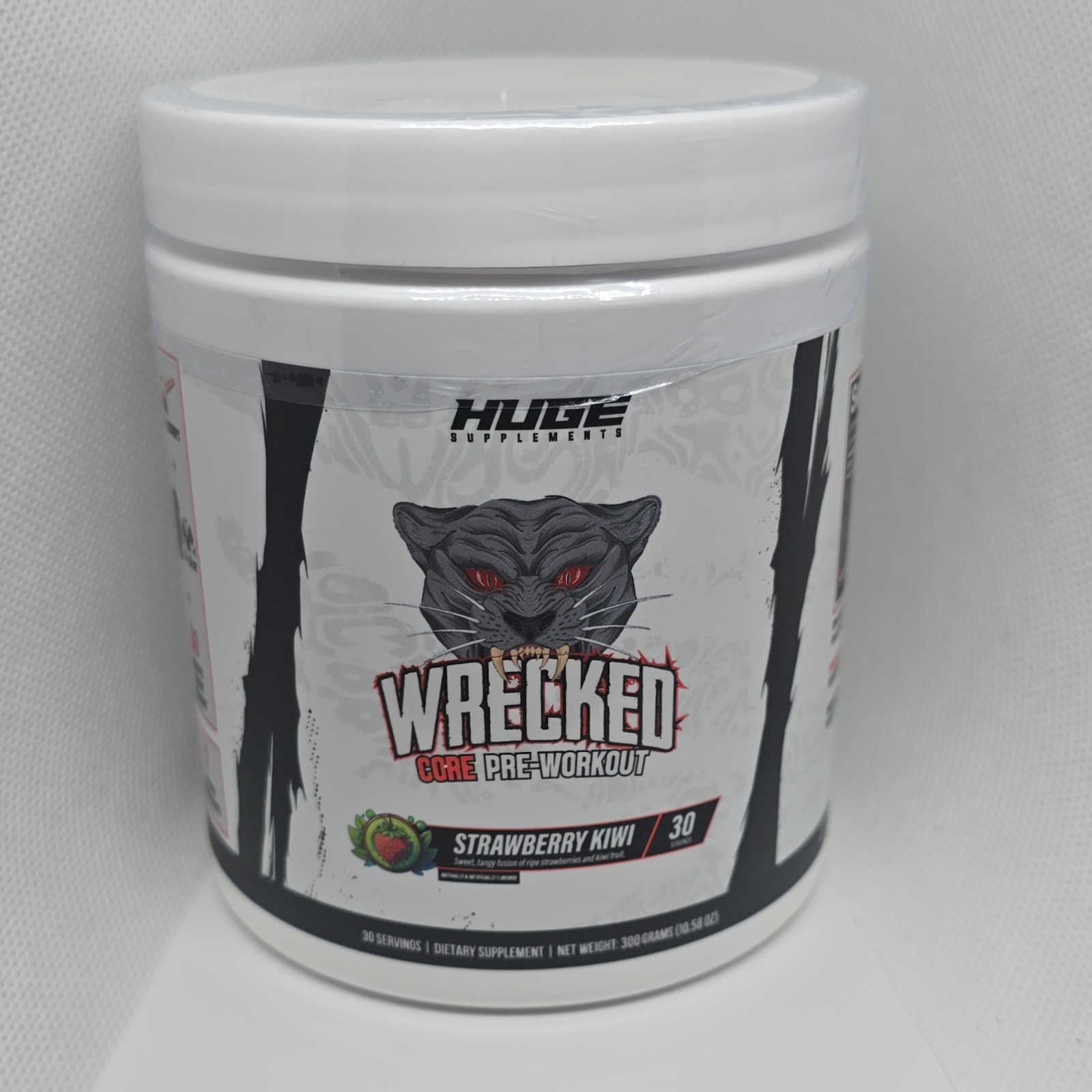 Huge Supplements Pre-Workout Powder Strawberry Kiwi L-Citrulline Beta Alanine