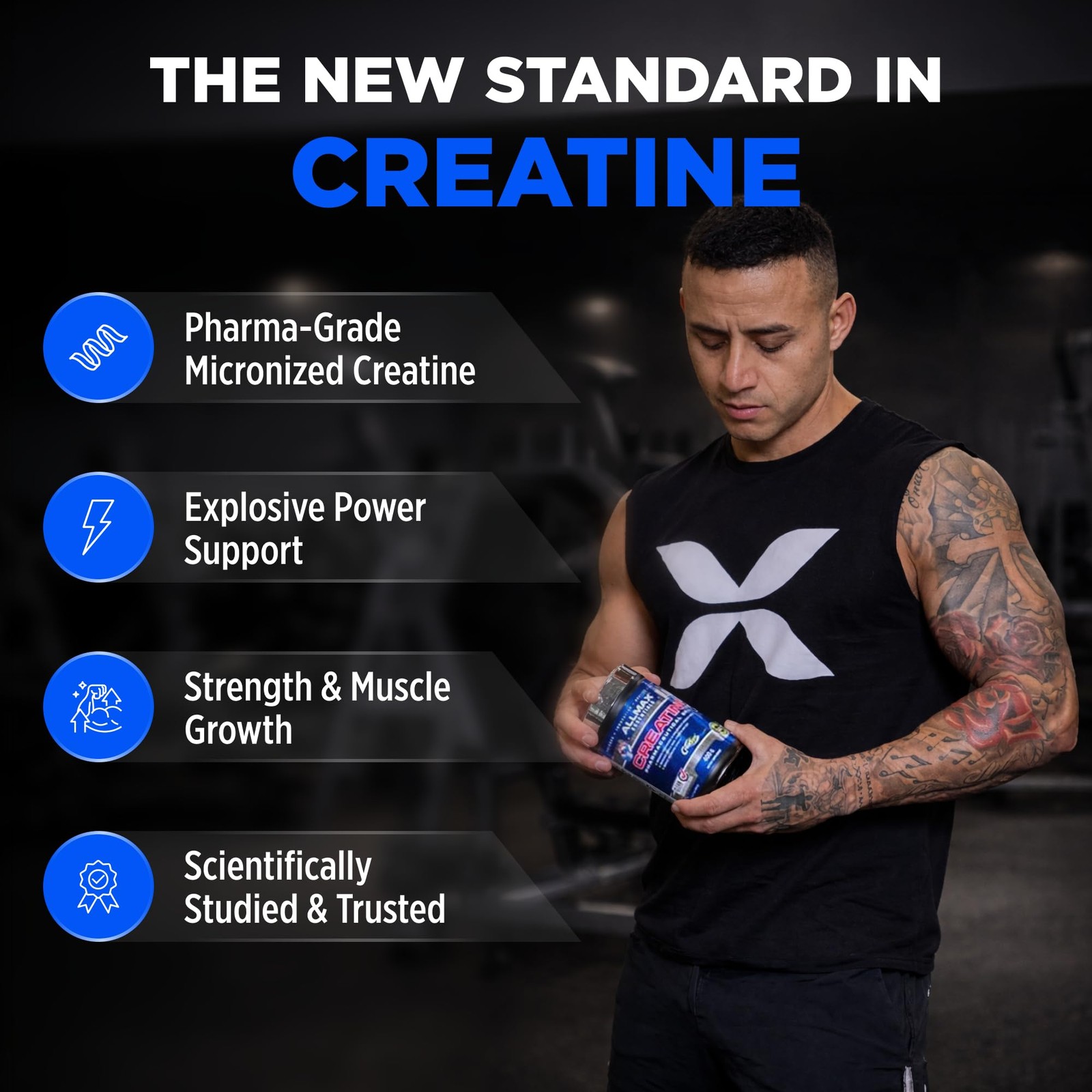 ALLMAX Creatine Monohydrate Powder, 14.11 Ounce (Pack of 1), No Color