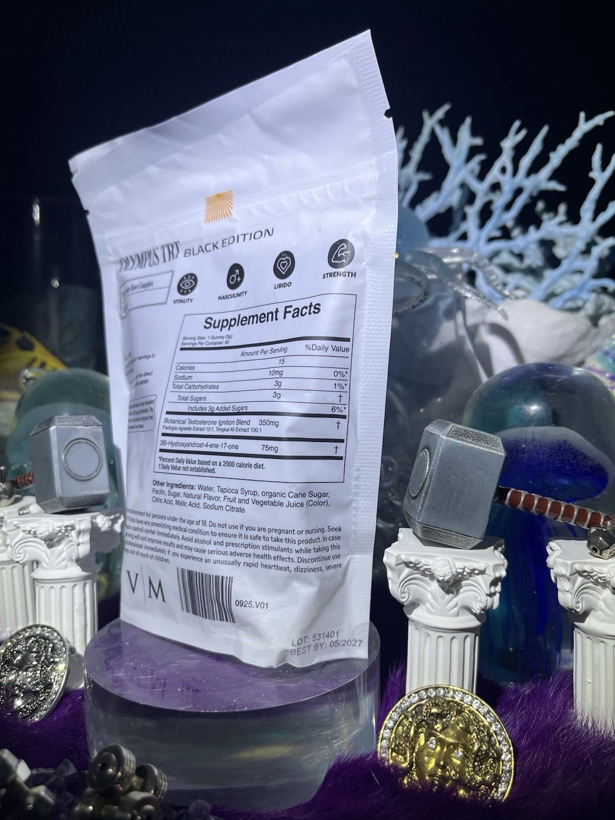 Olympus TRT 4Dhea 2 Step PreCursor 2 Test. Base Gummies By Vintage Muscle💪🏛️🌍