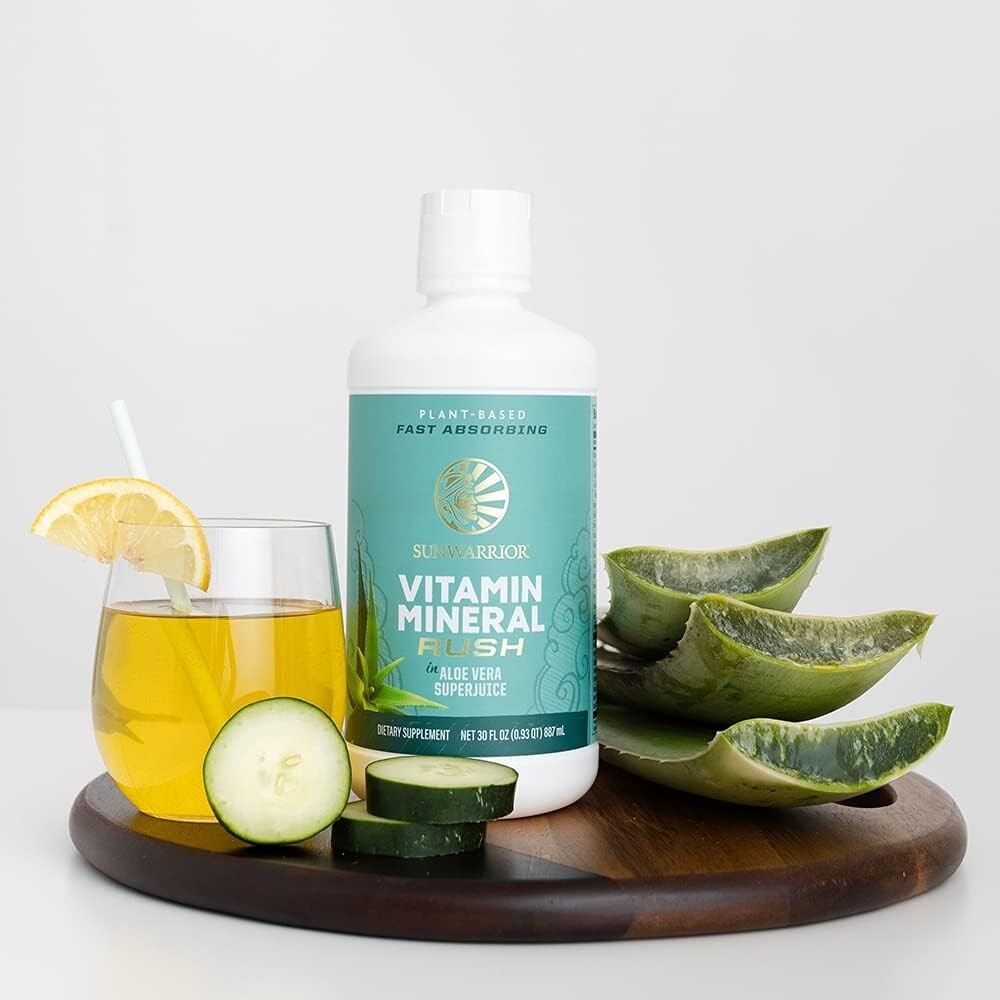 Sunwarrior Liquid Multivitamin Supplements Minerals Aloe Vera Men Women 30 fl oz