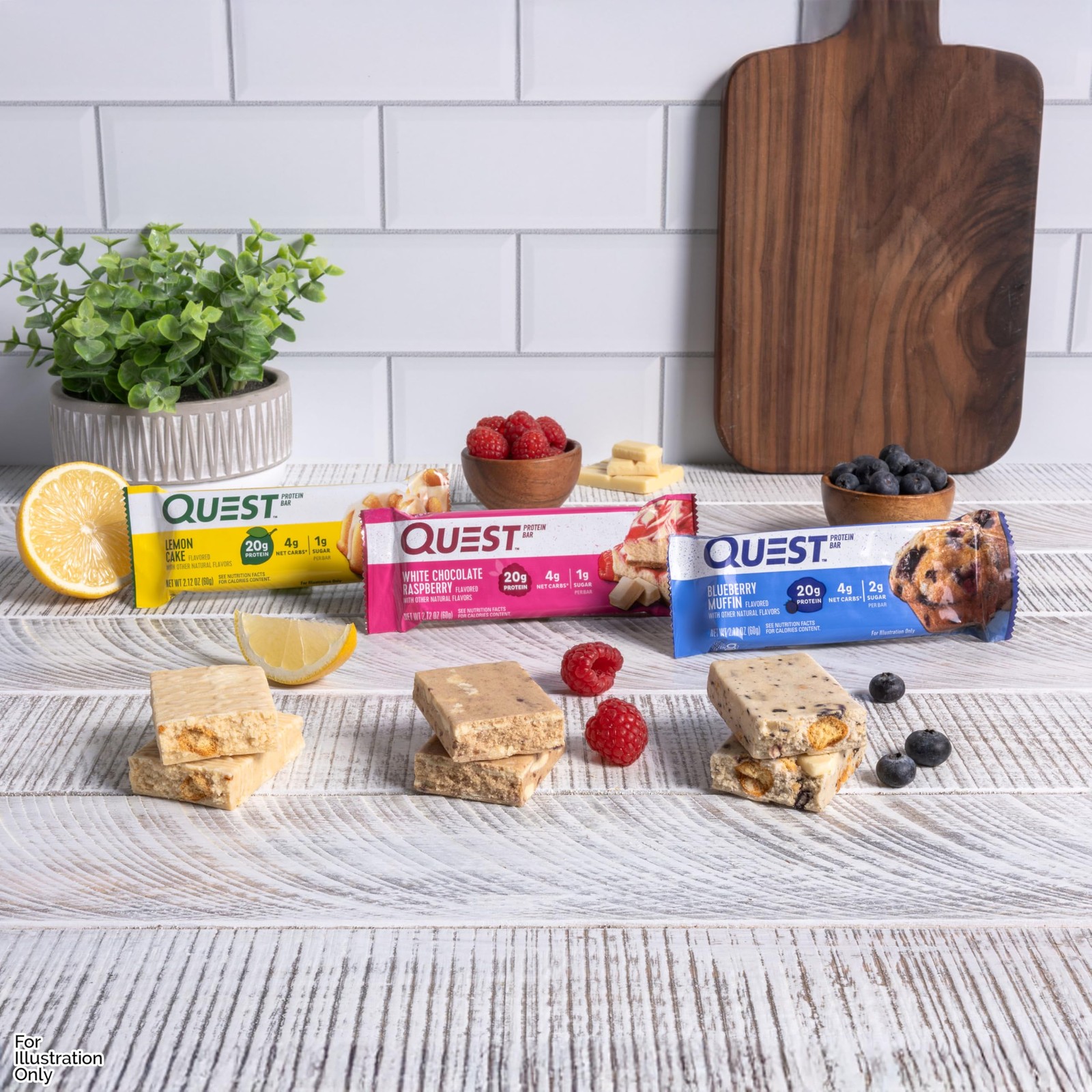 Quest Nutrition Fruit Flavored Variety Pack Protein Bars High Protein Carb