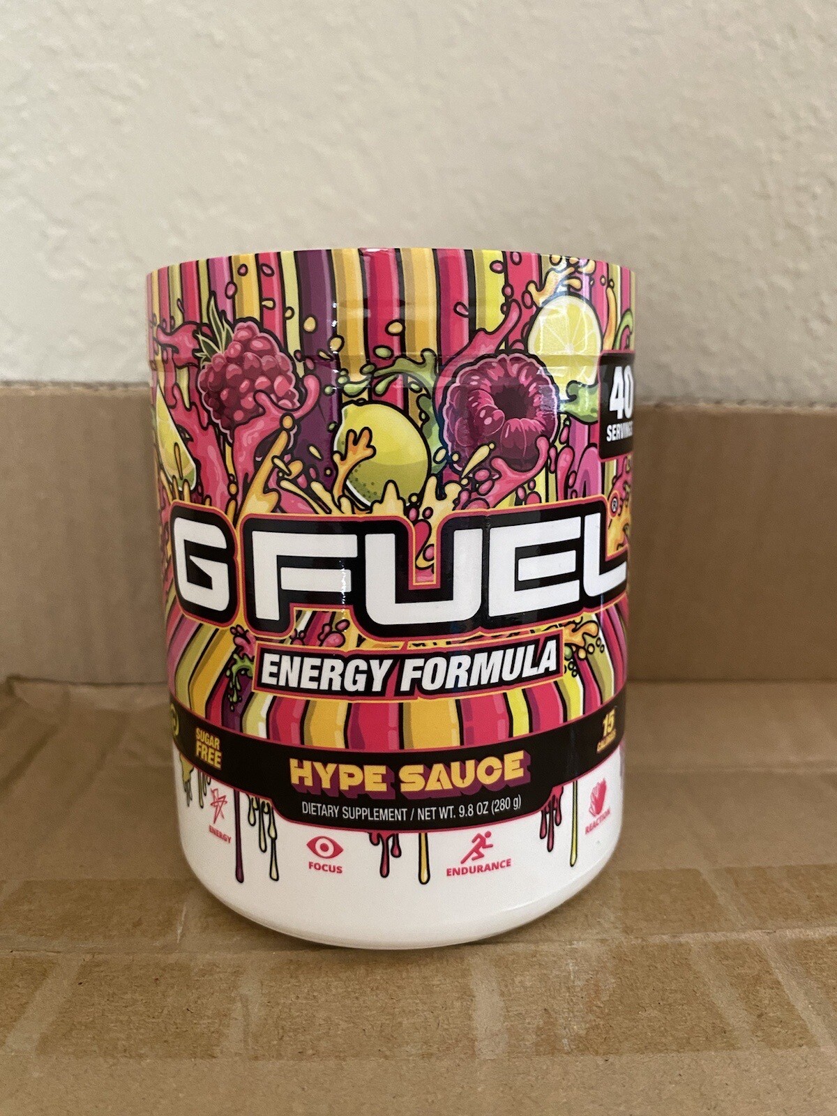 HYPE SAUCE G Fuel Tub – 40 Servings Sealed/ EXP 07/2025 FREE SHIPPING