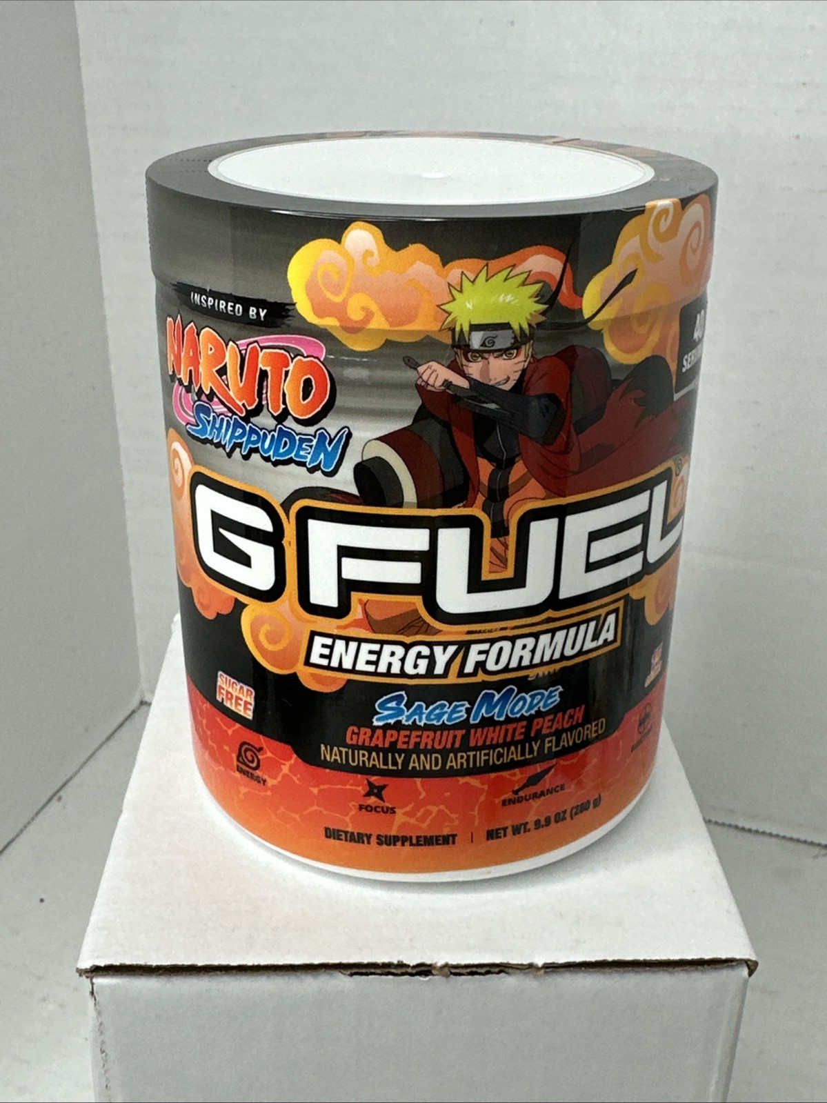 Gamma Labs G Fuel Naruto’s Sage Mode GFuel 40 Servings Grapefruit White Peach