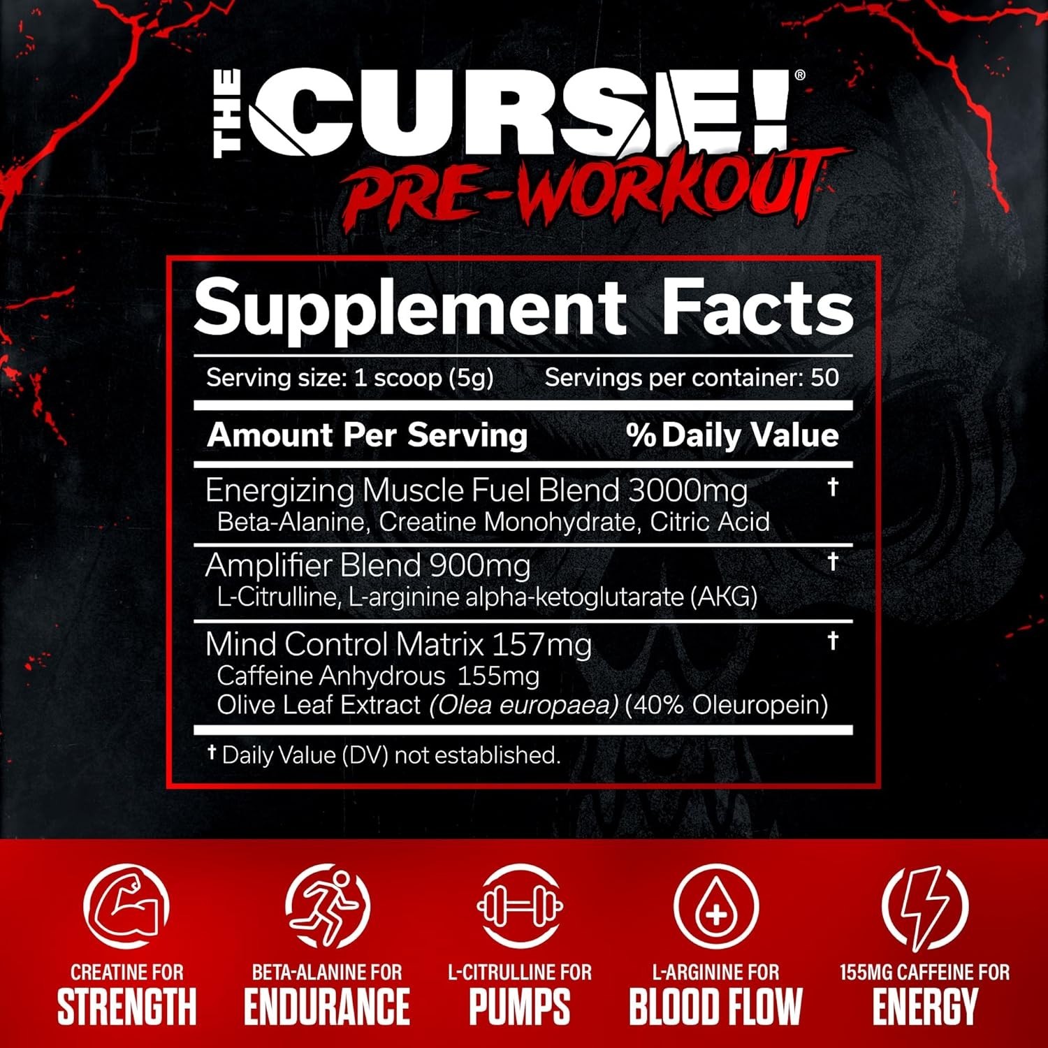 The Curse! Pre Workout for Men & Women – Energy Blend