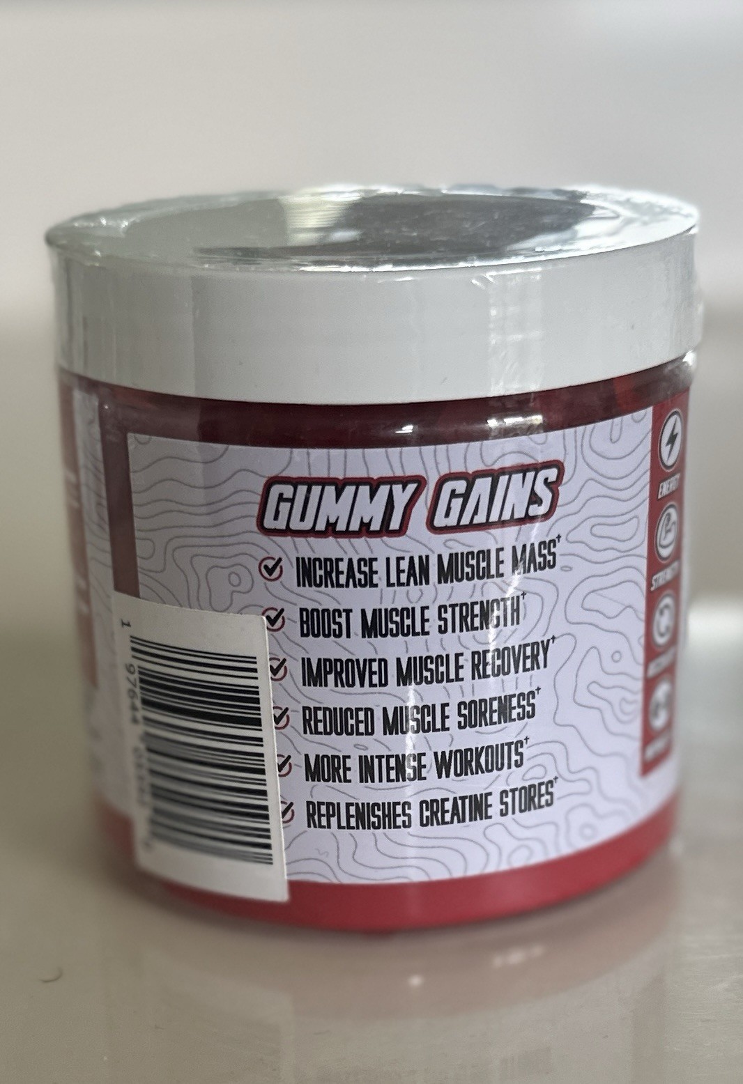 Creatine Monohydrate Gummies. Strawberry 1 Jar-100 Ct. Exp Date 7/17/2025