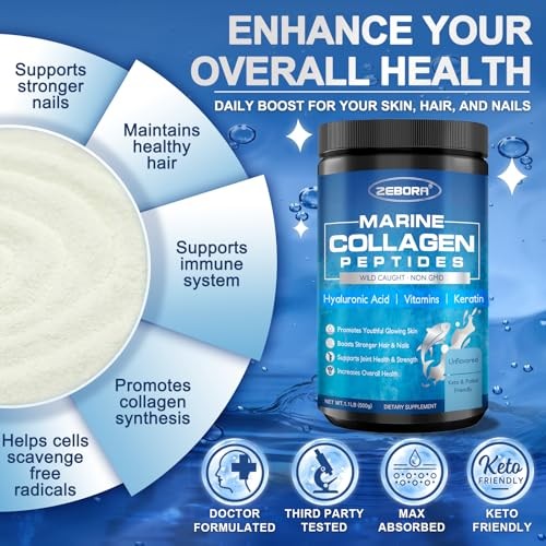 ZEBORA Marine Collagen Peptides Powder – Wild Caught Hydrolyzed Fish Collagen
