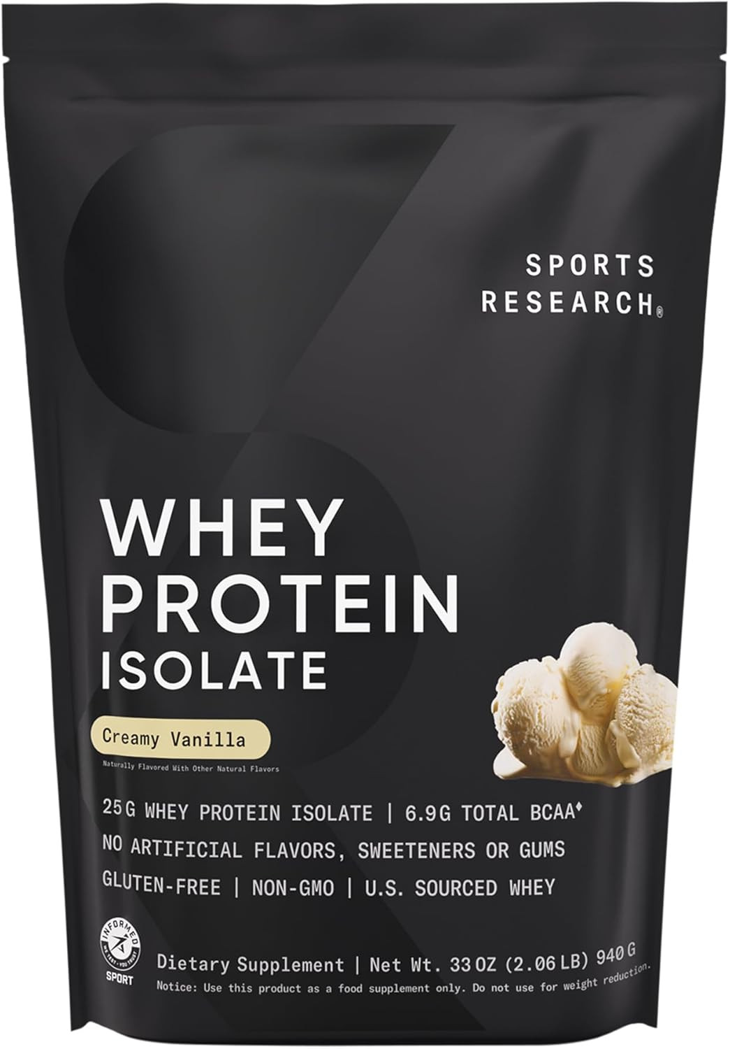 Whey Protein Isolate – Sports Nutrition Protein Powder 25G per Serving – 2.1L…