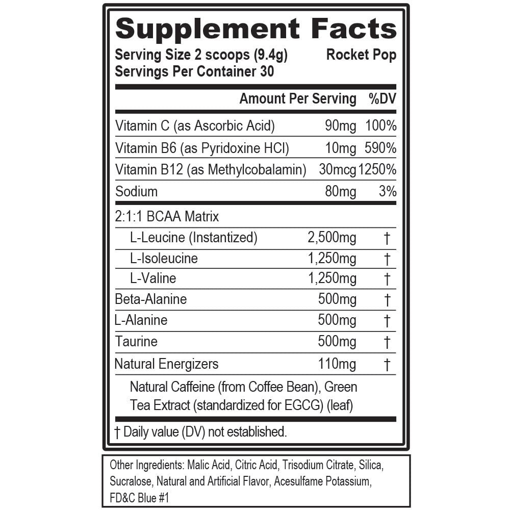 BCAA Powder – Evlution Nutrition Pre Workout BCAA Energy Powder 30 Servings