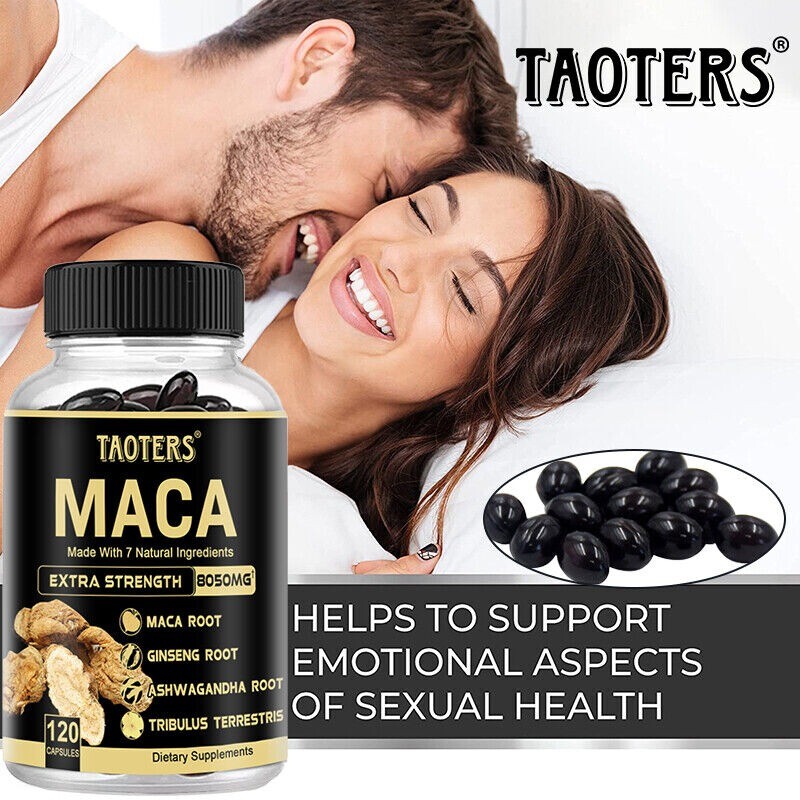 Maca Capsules: Natural Formula for Men’s Health and Energy with 7 Ingredients