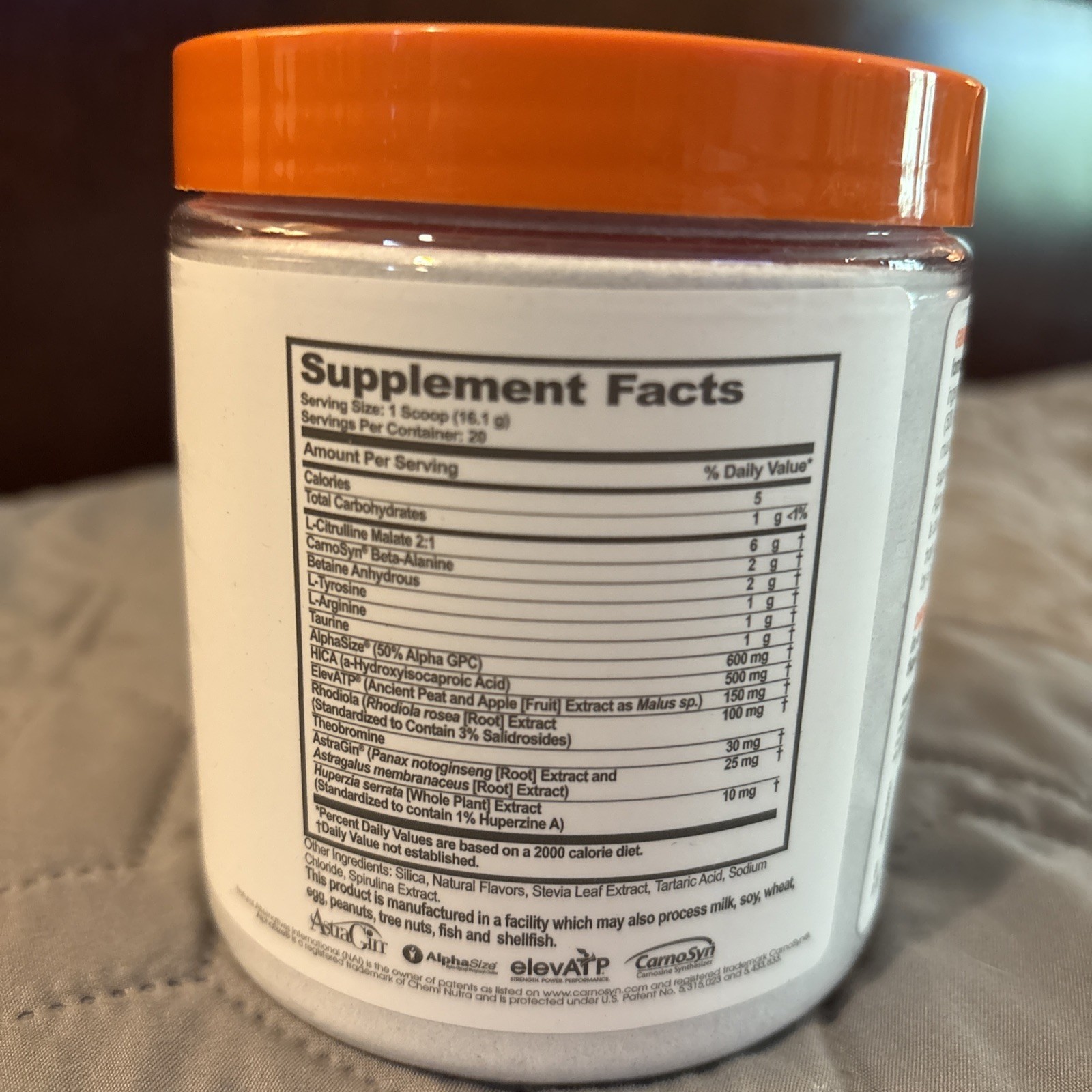 Genius Pre, Stimulant-Free Pre Workout Powerhouse 11.35 oz Blue Raspberry 12/26