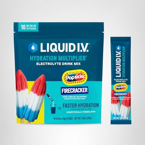 Liquid I.V. Hydration Multiplier – Popsicle Firecracker Electrolyte Powder Drink