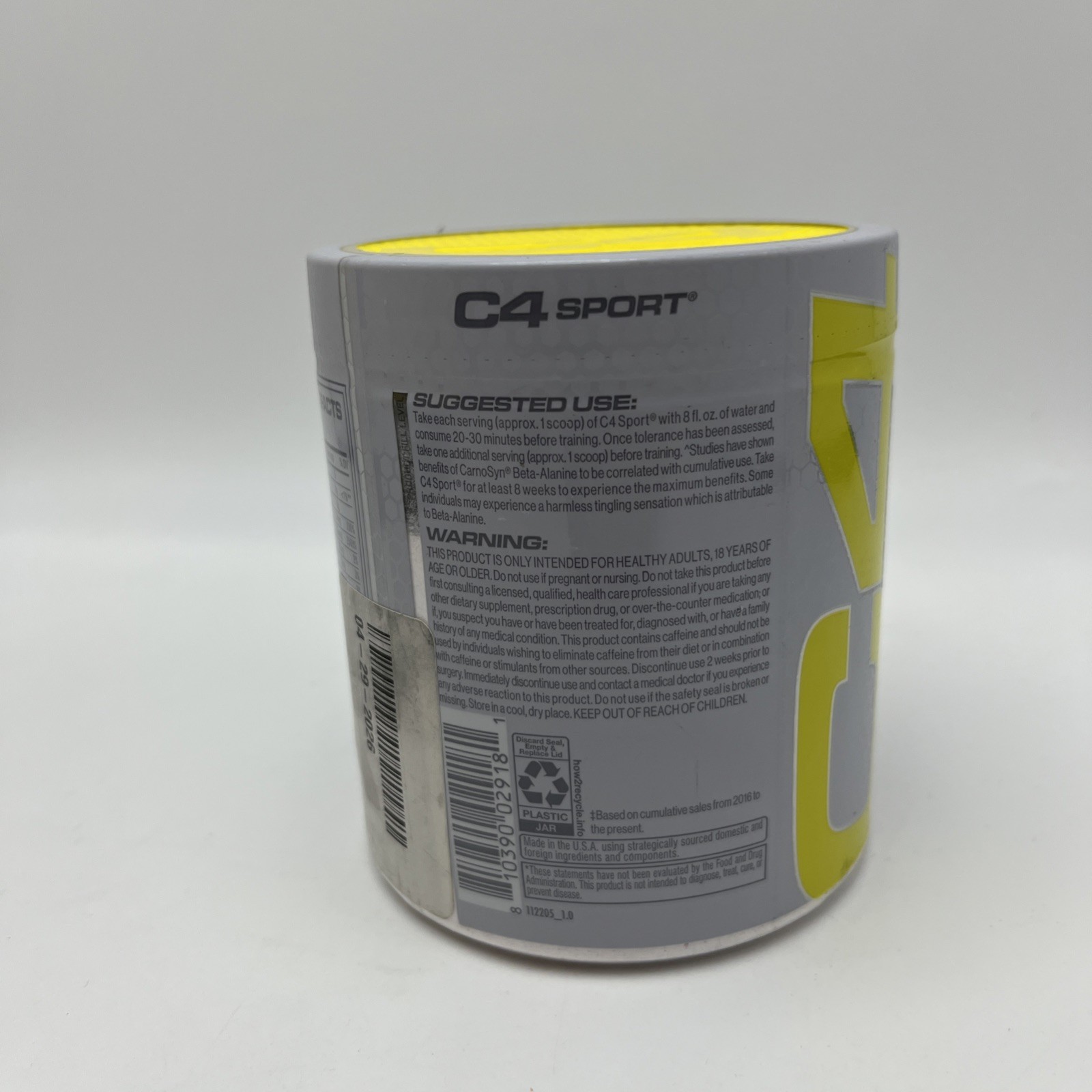 C4 Sport®, Pre-Workout, Fruit Punch, 7.4 oz (210 g) 30 Servings- best by 4/2026