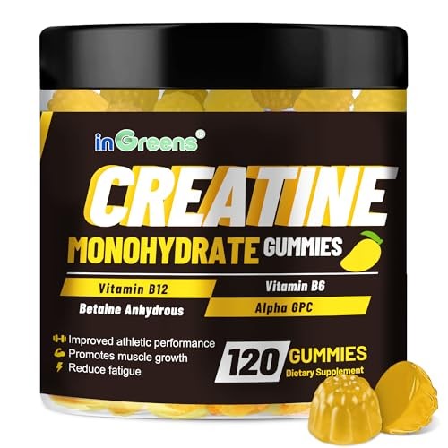 Creatine Monohydrate Gummies 6g Sugar-Free 120 Count