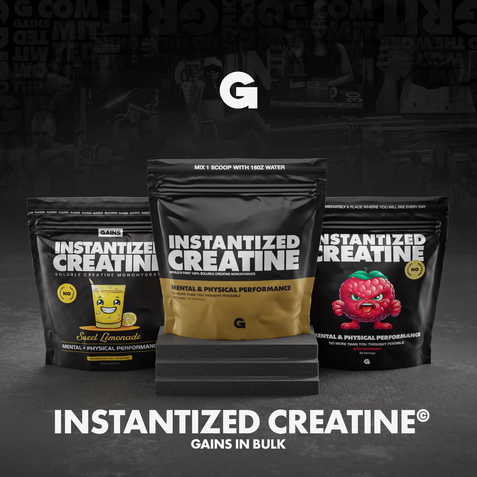 Gains in Bulk Instantized Creatine Monohydrate for 100 Servings (Pack of 1)