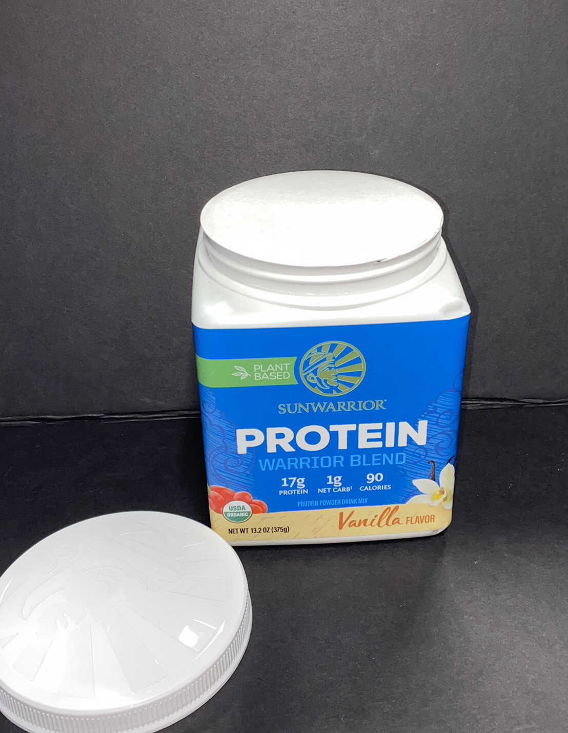SUNWARRIOR PLANT BASED VANILLA PROTEIN POWDER (NEW SEALED) EXP 02-2025