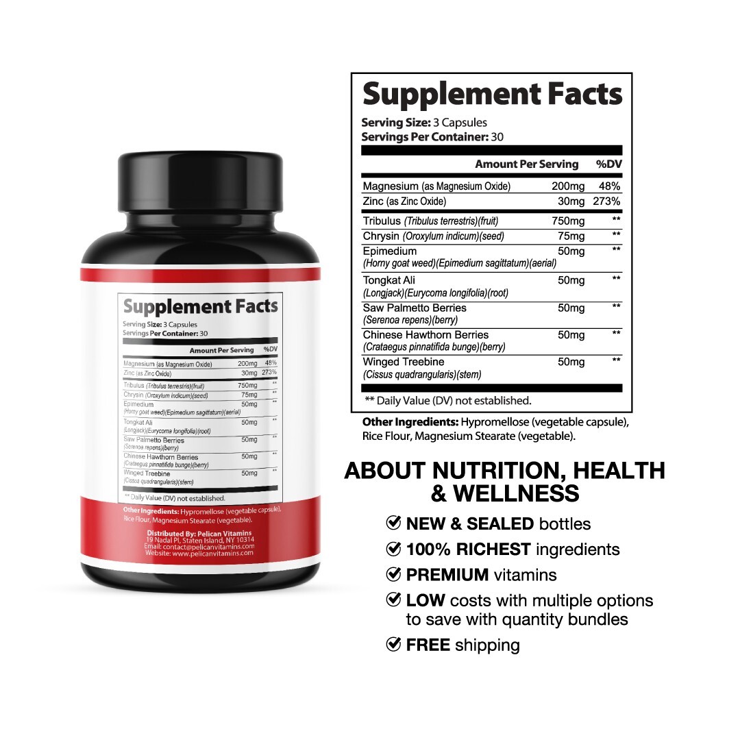 Vigor8- Bodybuilding & Men’s Health Support- 12 Bottles- 1080 Capsules
