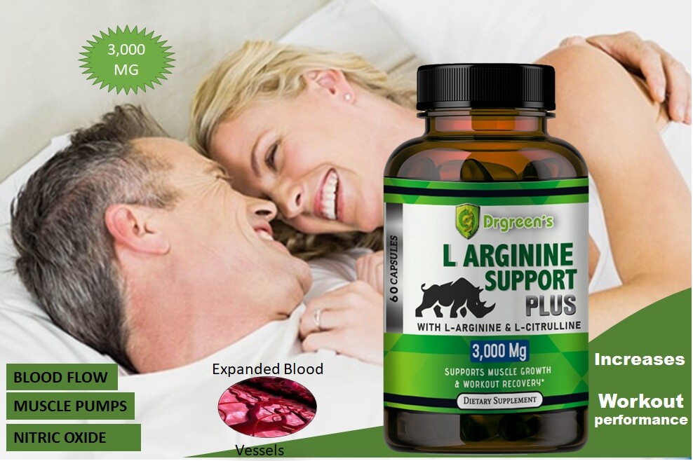 Nitric Oxide Booster Supplement L-Arginine 3000mg Highest Potency Muscle Pump