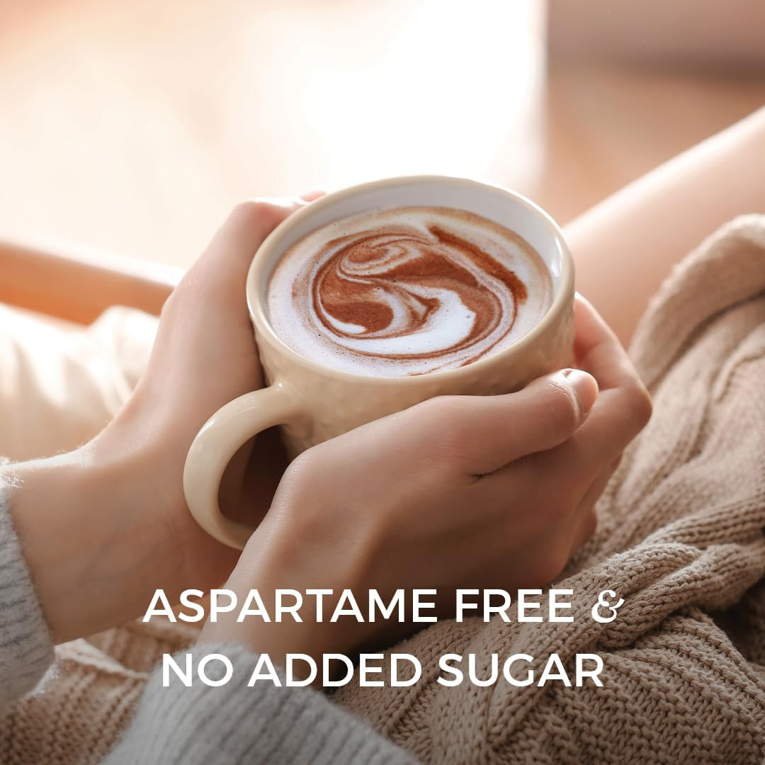 Skinny 60% Cocoa Hot Chocolate (33 Servings) | 20 Calories Only, Keto Diet Drink