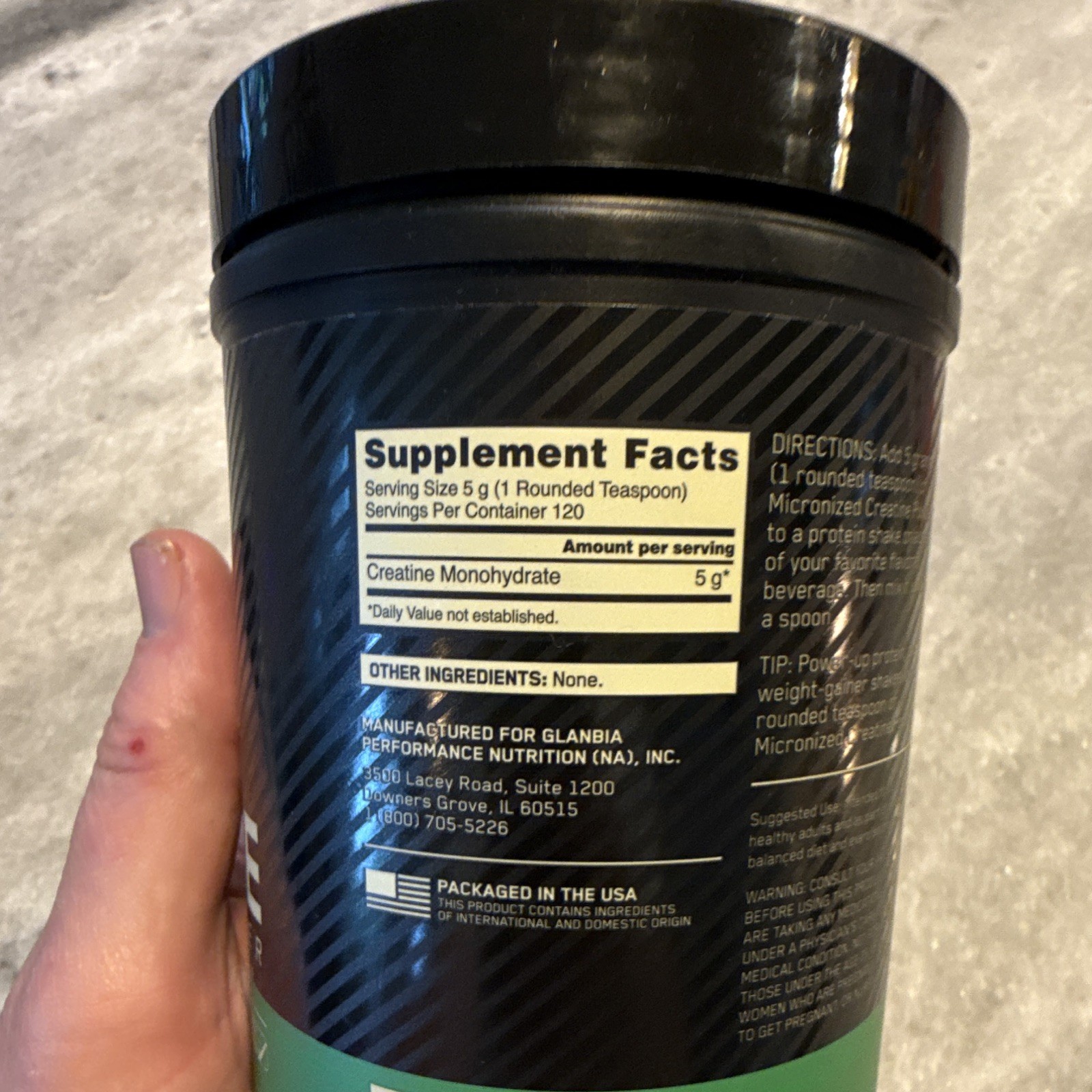 Optimum Nutrition Micronized Creatine Monohydrate Powder Unflavored 21.16 oz