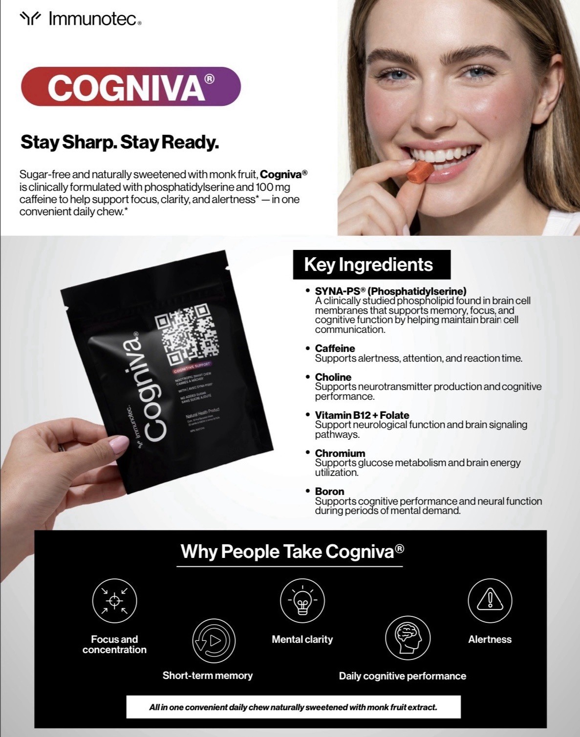 Immunotec Cogniva Brain Health Sugar Free