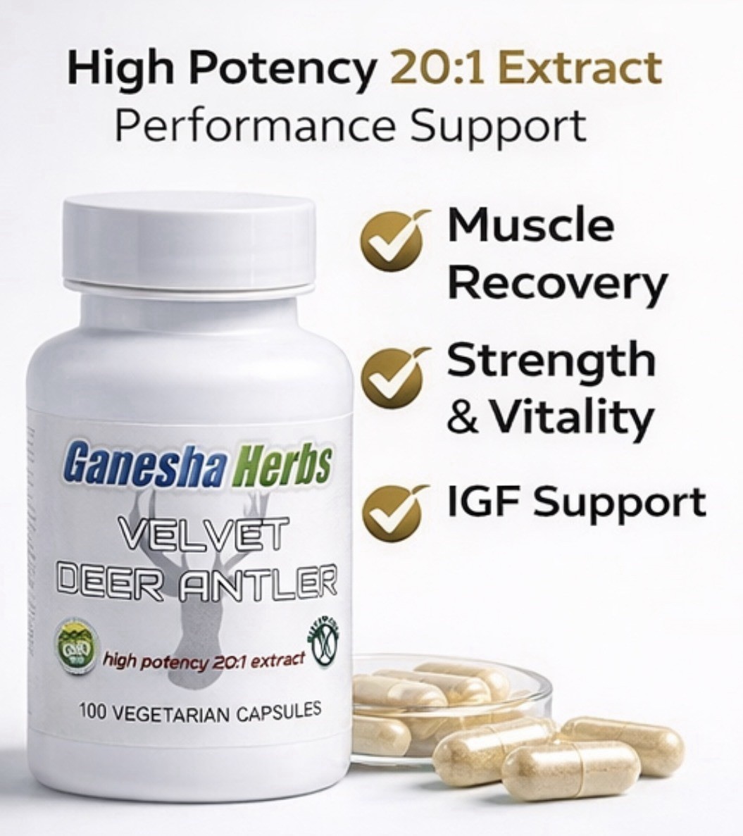 RED VELVET DEER ANTLER Extract, IGF-1 Maximum Strength 90 capsules NEW BATCH!!