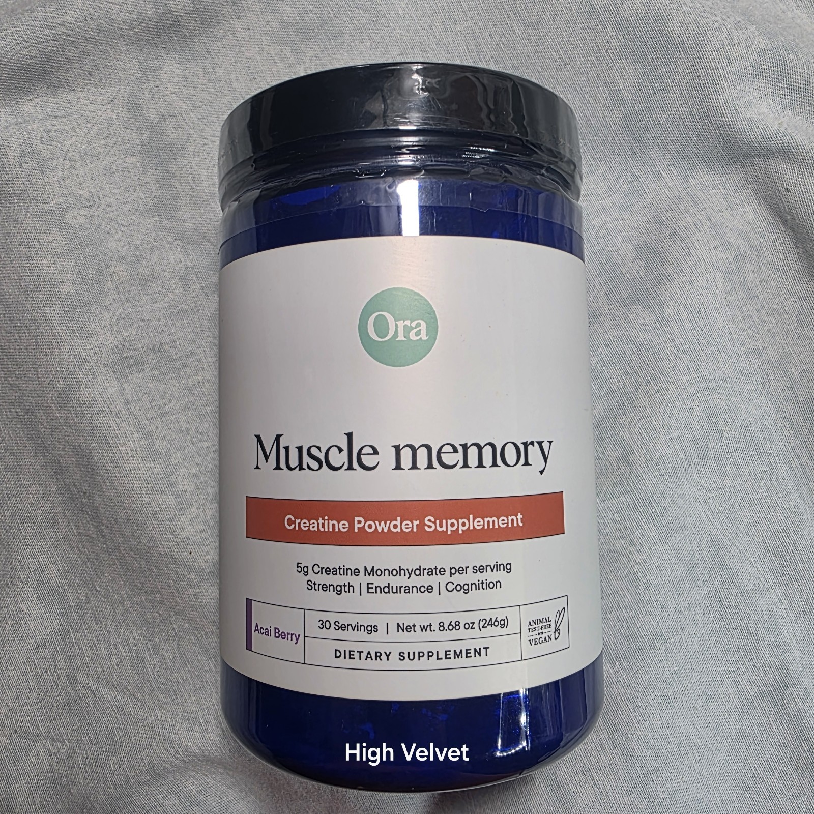 Ora Organic Creatine Monohydrate Powder, for Energy & Recovery, 30 Servings