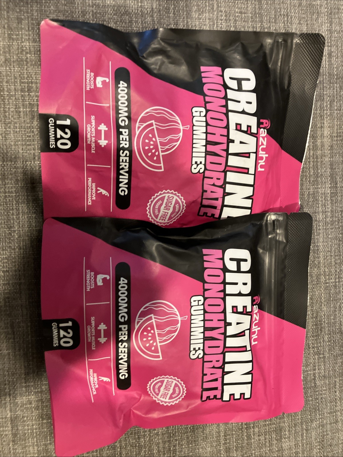 2 Flavored creatine monohydrate gummies sugar free,Pre workout supplements crea