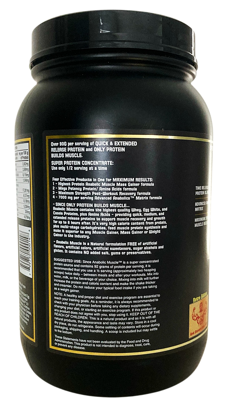 2 Pack- Healthy ‘N Fit Anabolic Muscle (Vanilla) 3.5lb : Mass & Strength Gainer