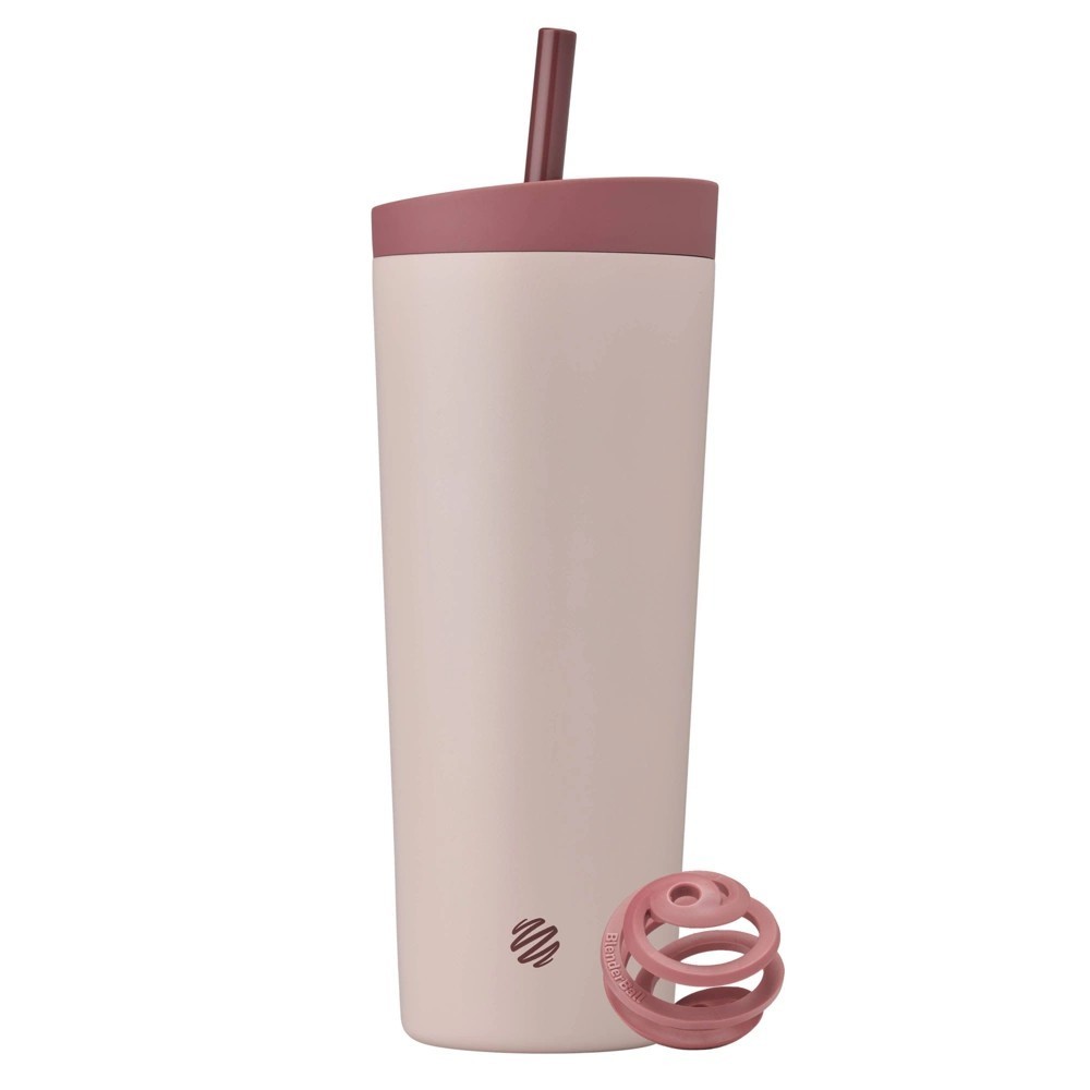 BlenderBottle 24oz Stainless Steel Strada Straw Tumbler – Red