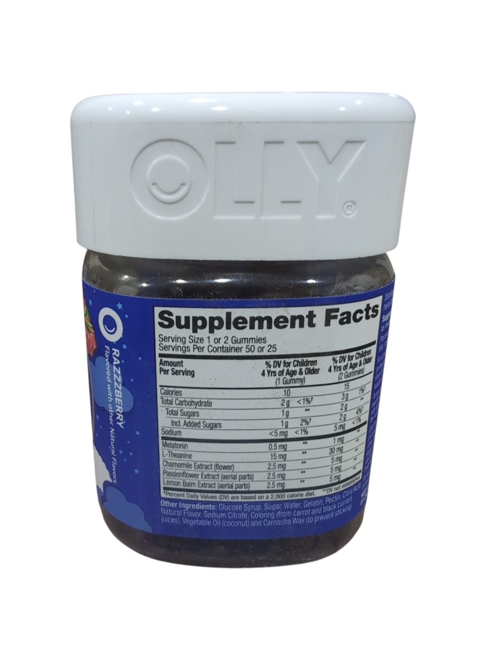Olly Kids Sleep Gummies – Raspberry Flavor – 50 Count 9/26