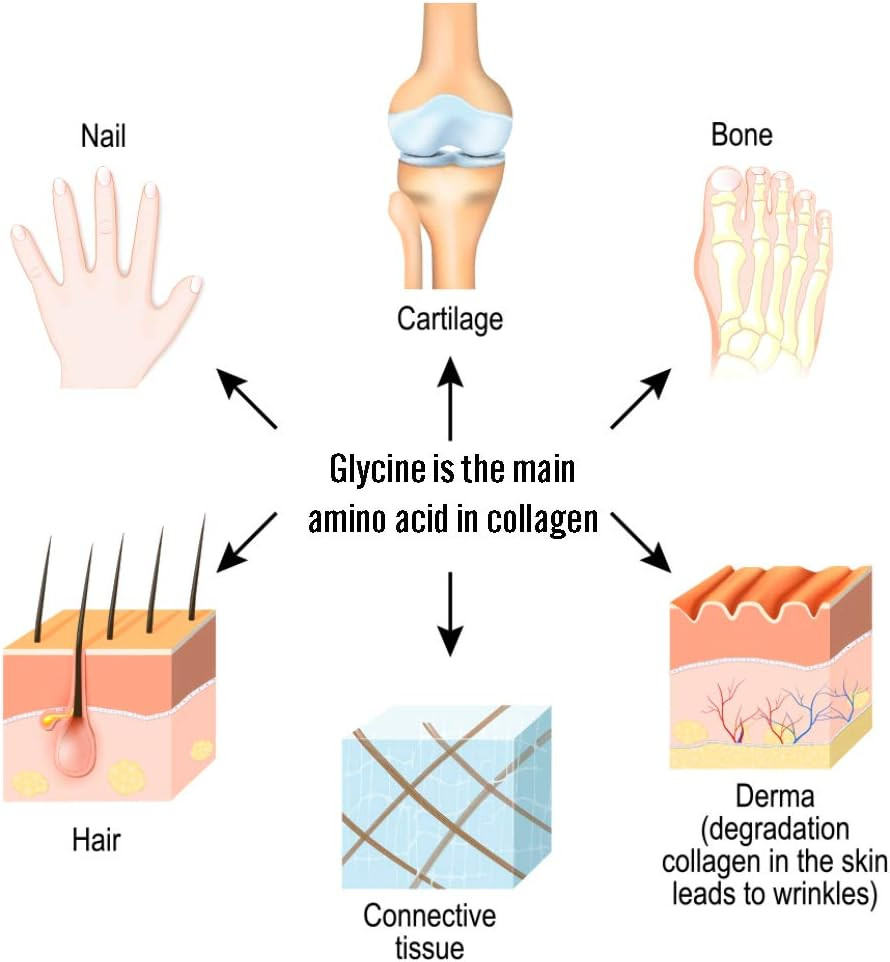 Glycine Powder (2 Lbs) – Promotes Restful Sleep, Muscle Energy and Strength, Mem
