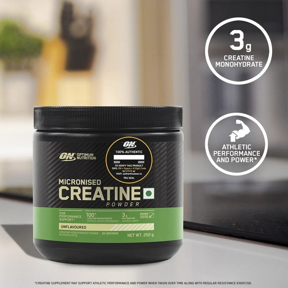 Optimum Nutrition Micronized Creatine Powder 250 gm Performance & Power