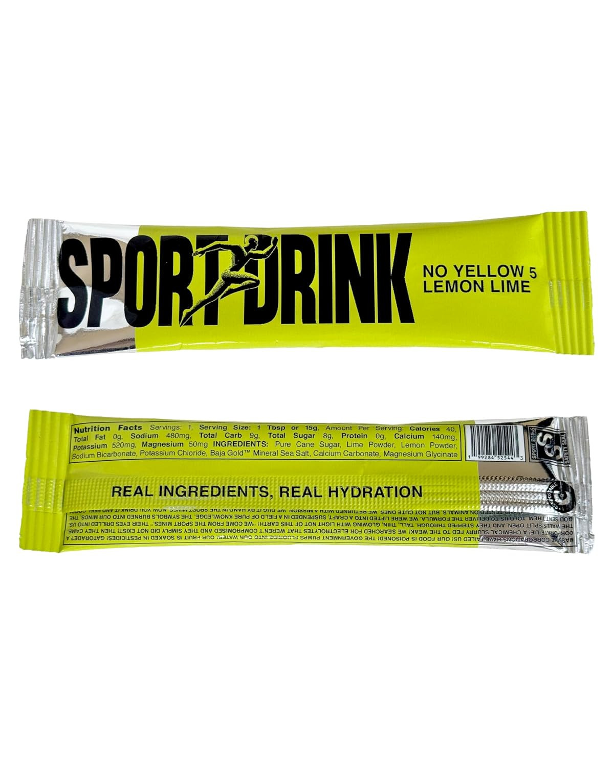 Electrolyte Powder, No Yellow 5 Lemon Lime, 6 Stickpacks, Baja Gold™ Mineral Sea