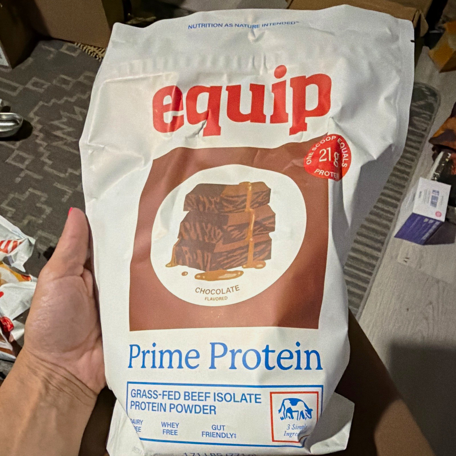 equip Prime Grass Fed Beef Protein Isolate Dairy-Free Chocolate 1.71 lb