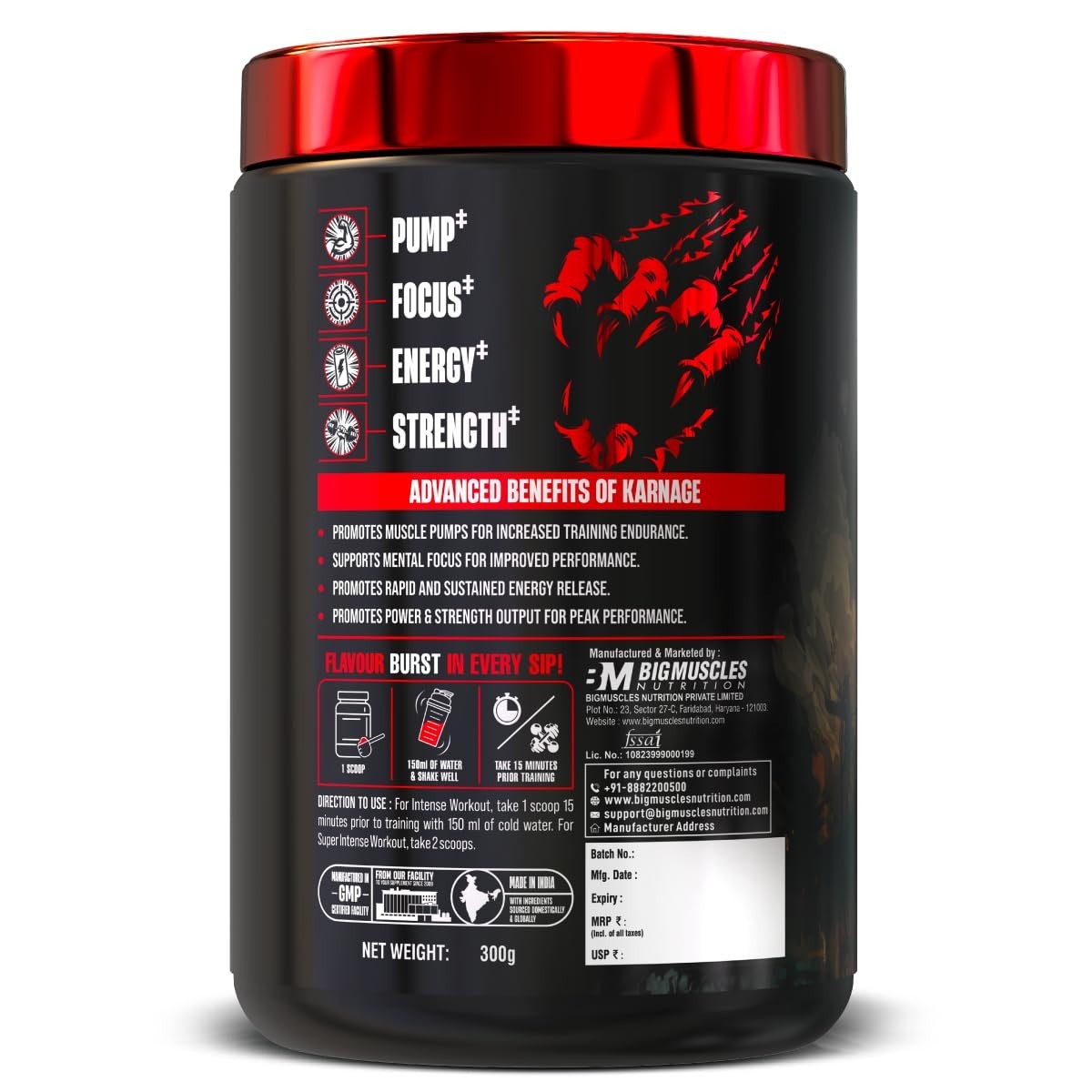 Pre workout (60 Servings, SexOn the Beach) Improve Focus, Strength,Energy & Pump