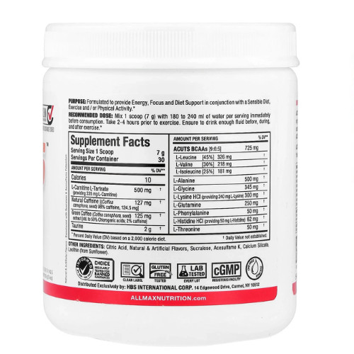 ACUTS™, Amino-Charged Energy, Watermelon, 7.4 oz (210 g)
