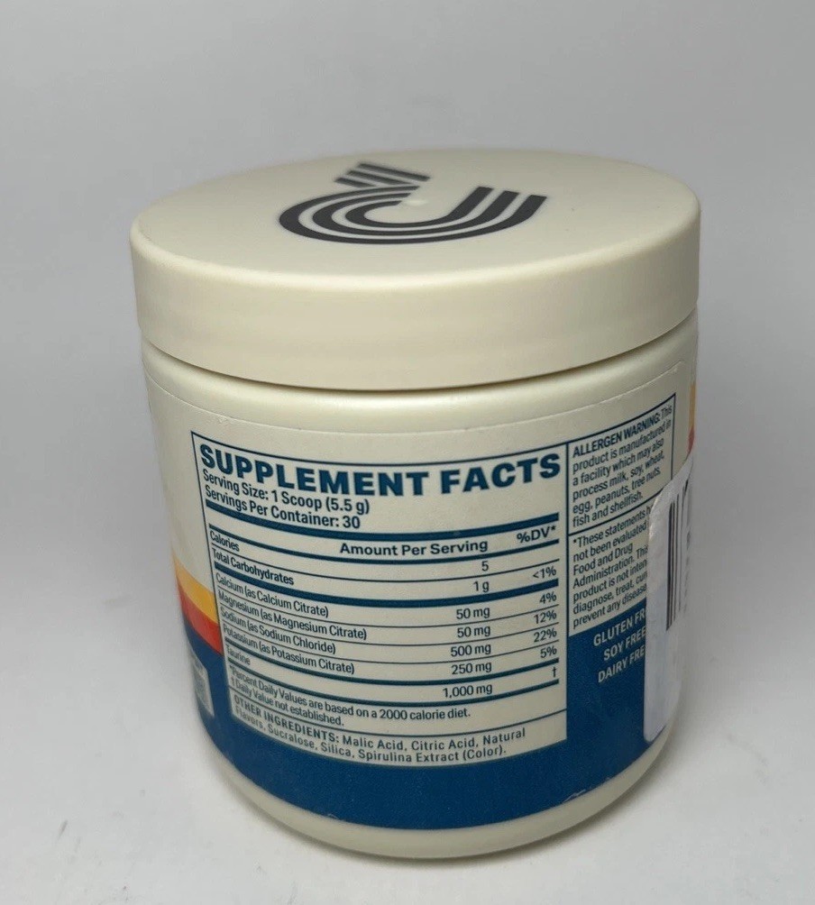 New Podium Hydration + Electrolytes Energy Drink Blue Raspberry 30 Serv. Exp8/27