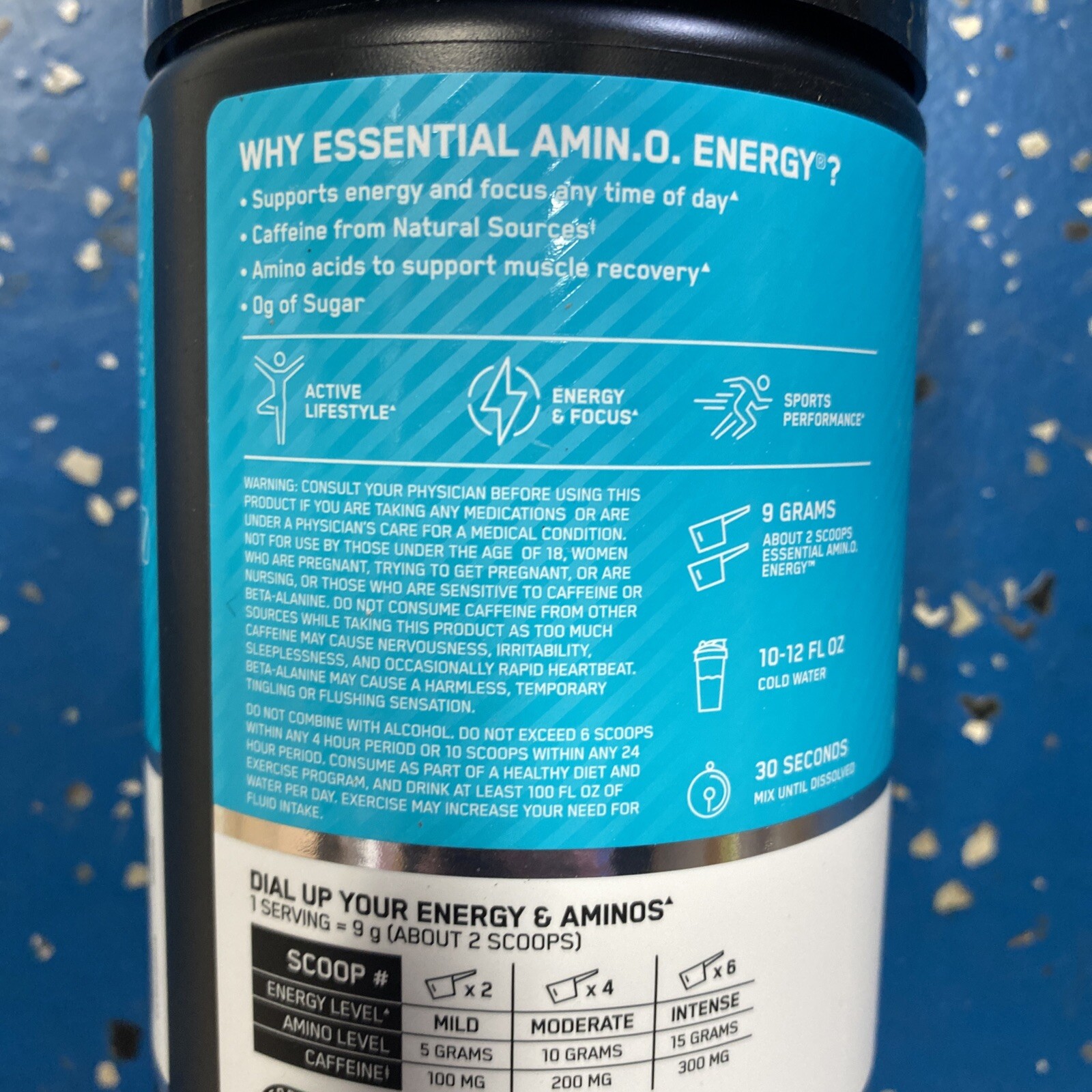 Optimum Nutrition Essential Amino Energy ON Blueberry Mojito 30 Servings 9.5oz