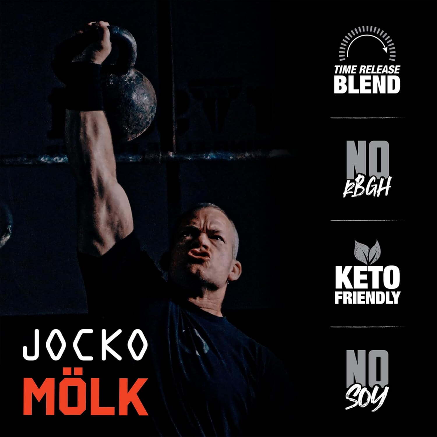 Jocko MOLK Protein Powder Chocolate Peanut Butter 22g Protein 2.3 lb