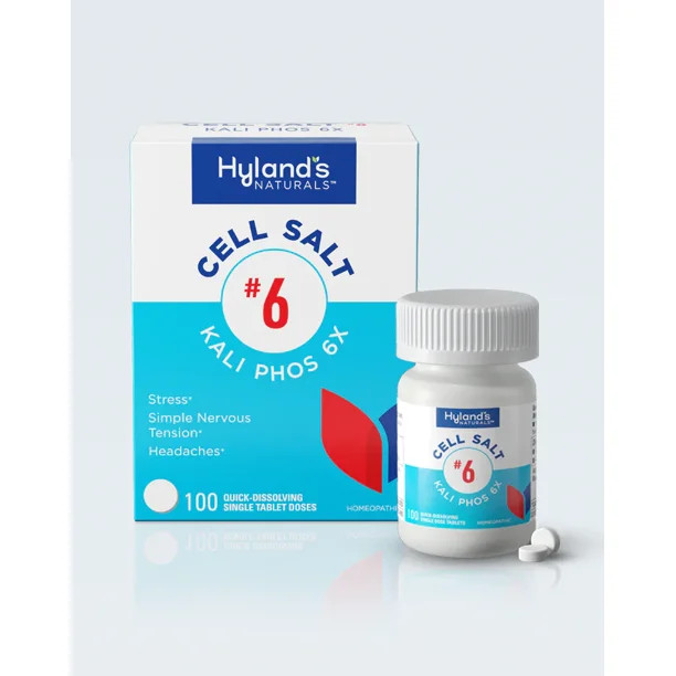 Hyland’s Ferrum Phosphate 6X Cell Salts: Rejuvenate Blood, 100 Tablets