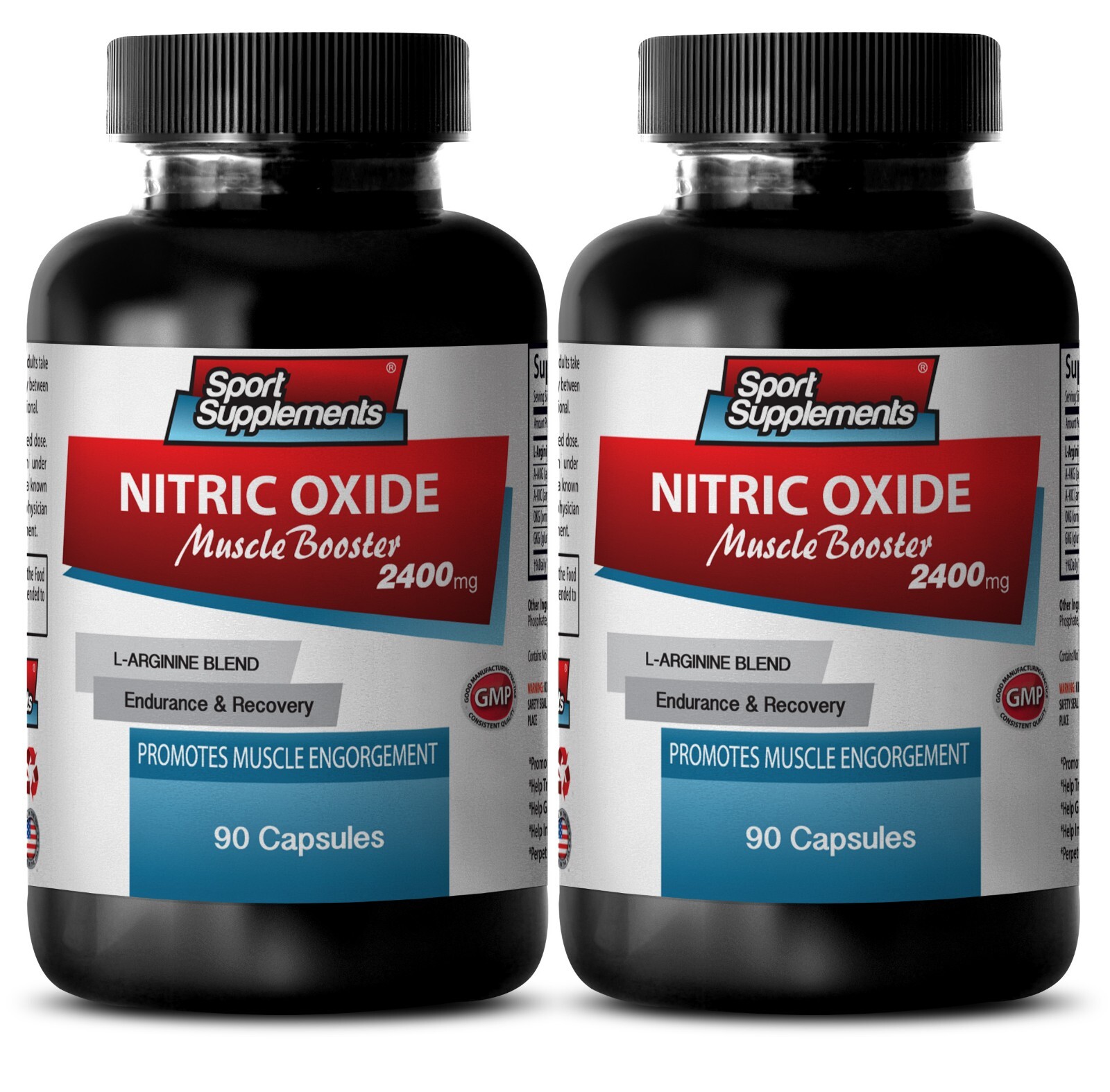 Cardiovascular Support – Nitric Oxide 2400mg – Supplement 2 Bottle 120 Capsules